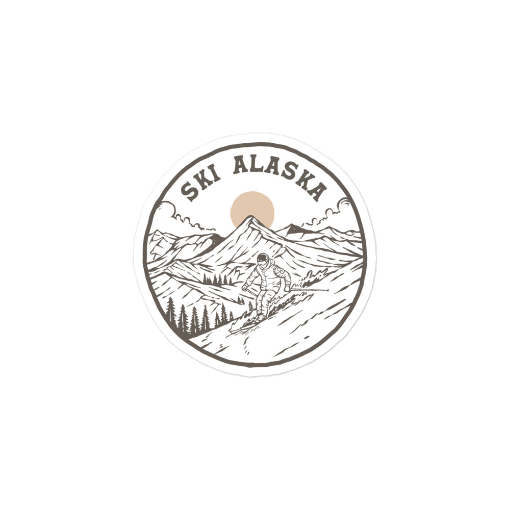 Ski Alaska Sticker – Anchorage Daily News Store