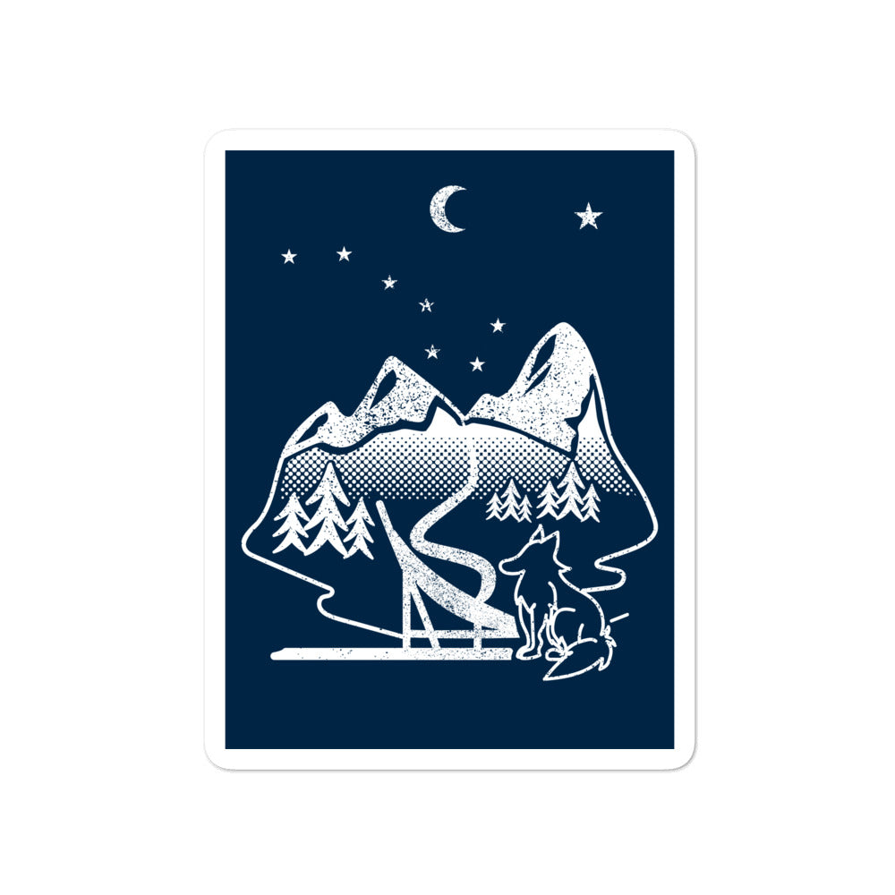 Sled Sticker Sled Dog Sticker – Anchorage Daily News Store